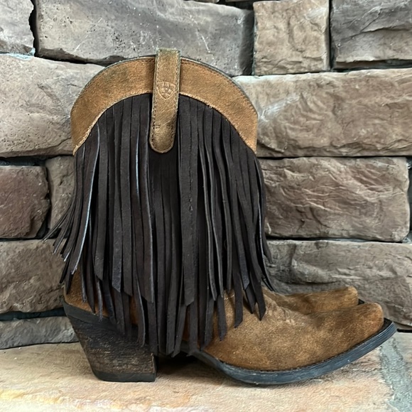 Ariat Shoes - Ariat Gold Rush Fringe Ankle Cowboy Boot / SZ 7
